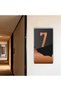 Bronze Black Plexiglass Vertical Hotel - Apartment Site -Apartment Hotel Office Door Number - Door Number 7 Seven - 3