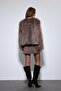 Brown Faux Fur Coat - 4