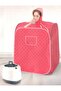 Sauna Bath Household with Control in Heat and Steam pink