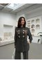 Women's Front Embroidered Beaded Tir Tiril Fabric Shirt or Jacket Style
