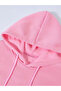 Unisex Oversize Hoodie with Hand Figure Printed Hooded Streetwear Sweatshirt Pink - 3