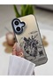 iPhone 17 Compatible Fingerprint Resistant Printed Pattern Metallic Electro Silicone Case - 3