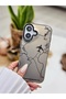 iPhone 17 Compatible Fingerprint Resistant Printed Pattern Metallic Electro Silicone Case - 4