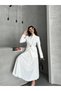 Women's Two-Piece Set Stylish Button Detail Mock Neck Blazer Jacket Long Skirt Set