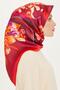 Floral Print Twill Saf Silk Scarf 9215D 34 01 - 2