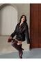 Short Oversized Premium Soft Textured Trend Cape Cashmere Coat - 3