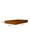 Medium Size Mustard Faux Leather Tray - 5