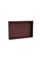 Small Size Burgundy Faux Leather Tray