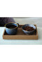 Medium Size Mustard Faux Leather Tray - 4
