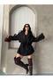 Short Oversized Premium Soft Textured Trend Cape Cashmere Coat - 7