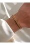 سوار من الفولاذ السميك المطلي بالفضة والذهب الوردي والذهب الأصفر القابل للتعديل قطر داخلي: 6 سم / محيط: 19 سم - فضي - 6