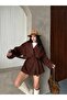 Short Oversized Premium Soft Textured Trend Cape Cashmere Coat