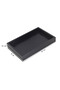 Medium Size Shiny Black Crocodile Patterned Faux Leather Tray - 5