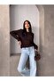 Crew Neck Embroidered Cable Knit Sweater - 4