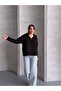 Zippered Half Fisherman's Hair Knit Sweater - 4