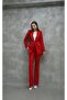 Women's Suit with Embellished Collar and Pearl Button Trim