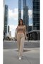 Devetüyü Stretch Fabric Flexible Palazzo Jean Trousers - 3
