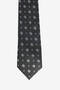 Men's Black-Grey Patterned Tie - 2