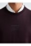 Crew Neck Printed Men's Thick Sweatshirt - 3
