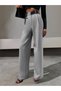 Women's Half-Waisted Palazzo Fabric Pants - 3