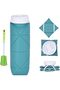 Collapsible Silicone Water Bottle,20oz BPA-Free Foldable Bottle,Leakproof Valve for Gym,Camping,and Hiking