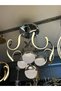 4 Toplu 3 Renk Ledli Krom Led Avize - 3