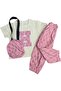 HPL Pink Pouch Girl Pant Top Set with Sling Bag