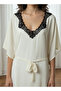 Adaraya Night Dress Short Sleeve With Belt - 4