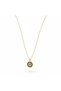 Evil Eye Beaded Steel Elegant Necklace Gold Color - 3