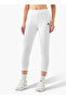 Pack of 2 Mid-Rise Cropped Leggings with Logo Design - 2