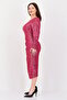 Women Sequin Midi Dress, Berry Pink - 3