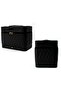 Leather Triple Makeup Case – Cosmetics Beauty Care Travel Storage with One Layer Drawer (Multi) - 3