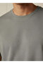 Men Slim Fit Crew Neck Short Sleeves Popcorn Textured T-shirt - 2