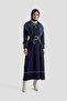 Scarf Knitwear Dress 25Ktd955 Navy Blue