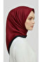Plain Twill Polyester Scarf - Red - 8