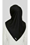 DÜZ TWİL POLYESTER EŞARP - SİYAH - 4