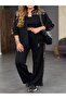 Sequin Embroidered Top and Bottom Set - 5