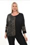 Plus Size 4/3 Sleeve with Stone Detail on the Sleeves