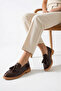 Women's Special Design Elegant Tassel Detailed Loafer Shoes - 2