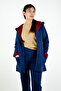 Hooded Pocket Knitwear Cardigan Navy Blue - 5