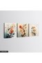 Colorful Flowers 3 Piece Canvas - Canvas Painting - 2
