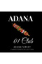 Adana - 01 - Kebap - Şehir Printed Unisex 100% Cotton Hooded Black Sweatshirt - 2