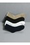 4 Pairs of Derby Patterned Navy Blue Ecru Beige Brown Multi-Colored Girls Boys Towel Thermal Children's Socks - 7