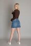 Women's Sweetheart Neckline Gathered Front and Hem Slit Spanish Sleeve Blouse Bodysuit - 3