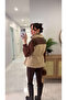 Kosiwa Brown Mink Plush Coat - 3