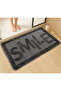 Natural Non-Slip Base Bathroom Mat Long-Lasting Soft Textured Water-Absorbent Washable Written Mat Smile - 2