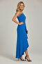 Women's Elegant Strappy Flounce Dress - 4