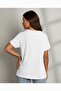 Women's V-Neck Floral Butterfly Printed T-Shirt Loose Oversized - 2