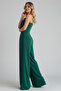 Women's Double-Breasted Collar Imported Crepe Fabric Jumpsuit - 4