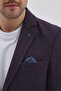 Nico Men's Burgundy Polyviscose Fabric Slim Fit Mono Collar Sports Blazer Jacket - 2